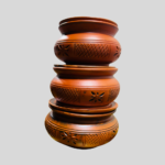 স্টার মাটির কারি পাতিল সেট – ৩ পিস (S, M, L) - Image 2